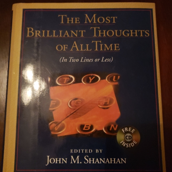 The Most Brilliant Thoughts of All Time Book with CD - Picture 1 of 3